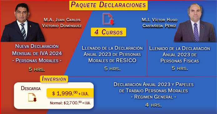 Paquete Declaraciones - Personas Físicas y Morales