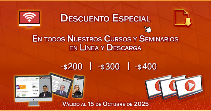 Descuento Especial en Cursos y Seminarios