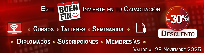 BUEN FIN 2025 - 30% de DESCUENTO en TODA la CAPACITACIÓN