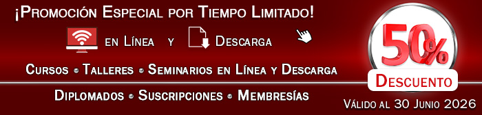 50% de DESCUENTO en TODA la CAPACITACIÓN