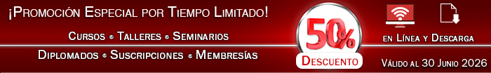 50% de DESCUENTO en TODA la CAPACITACIÓN